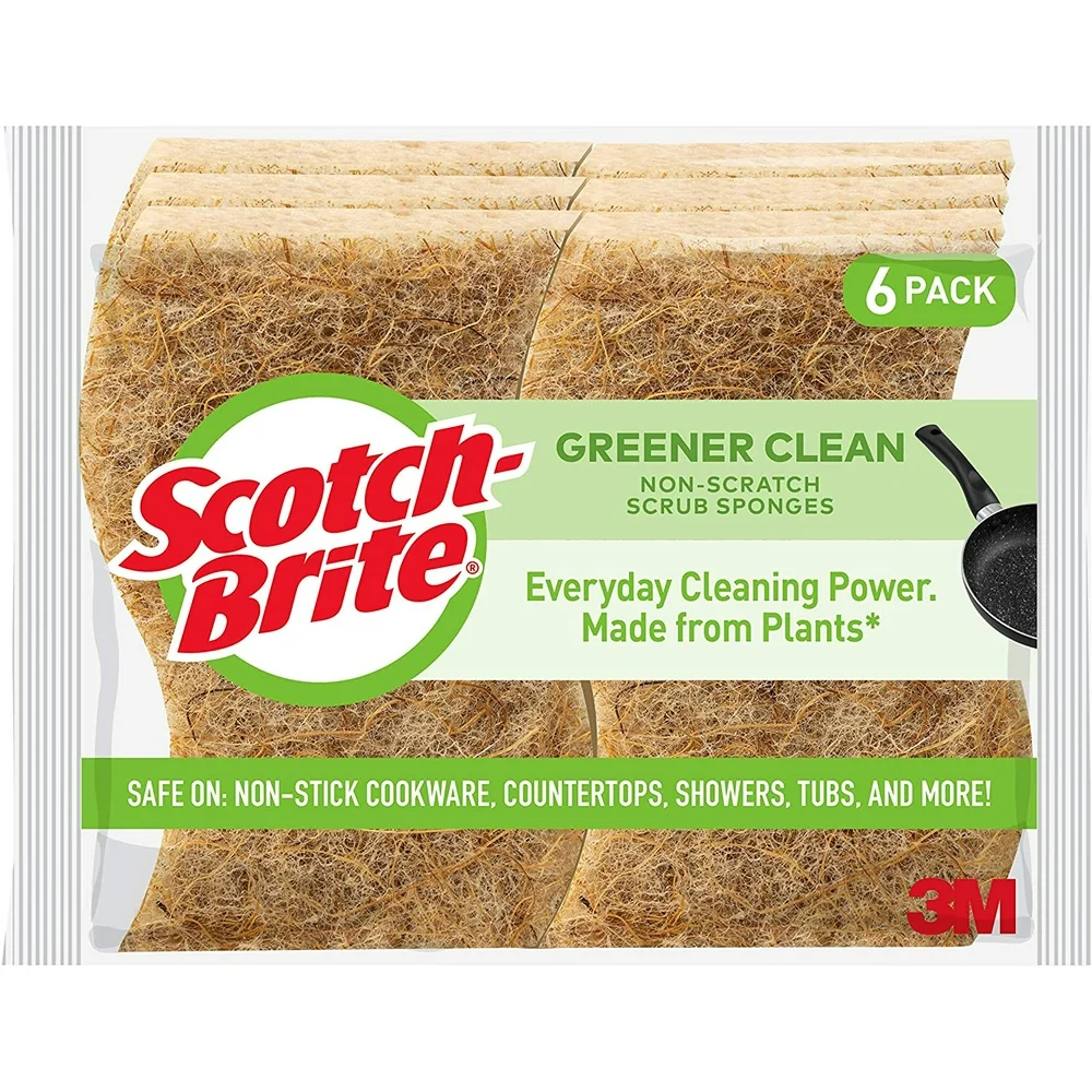 Top Eco-Friendly Cleaning Sponges - Scoth-Brite Greener Clean Scrub 
