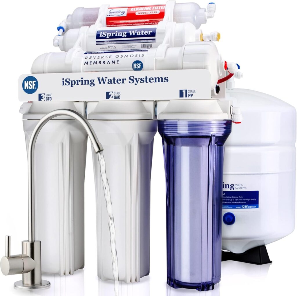 Best Water Purification Systems - iSpring RCC7AK 6-Stage Reverse Osmosis System